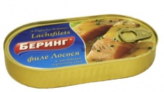 Филе лосося в английском горчичном соусе 190 гр.х36 (ключ)